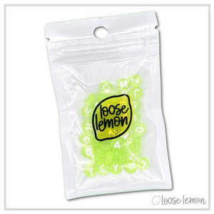 Letter Beads | Lime