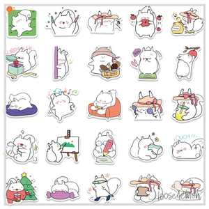 50 Sticker Set | Chinchillas