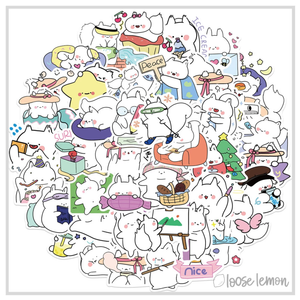 50 Sticker Set | Chinchillas