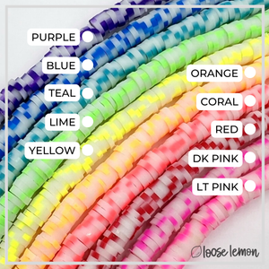 Flat Beads | Glow Coral