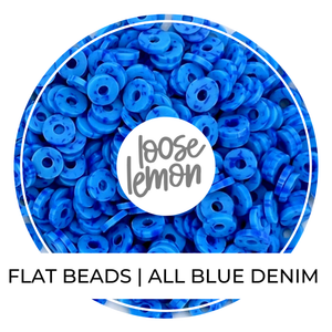 Flat Beads | All Blue Denim