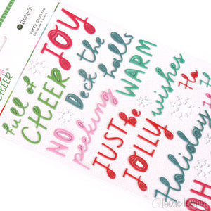 Sprinkled With Cheer | Puffy Mini Stickers (Sentiments)