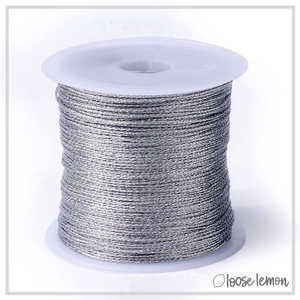 Silver Metallic Thread  | 0.5Mm X 50M