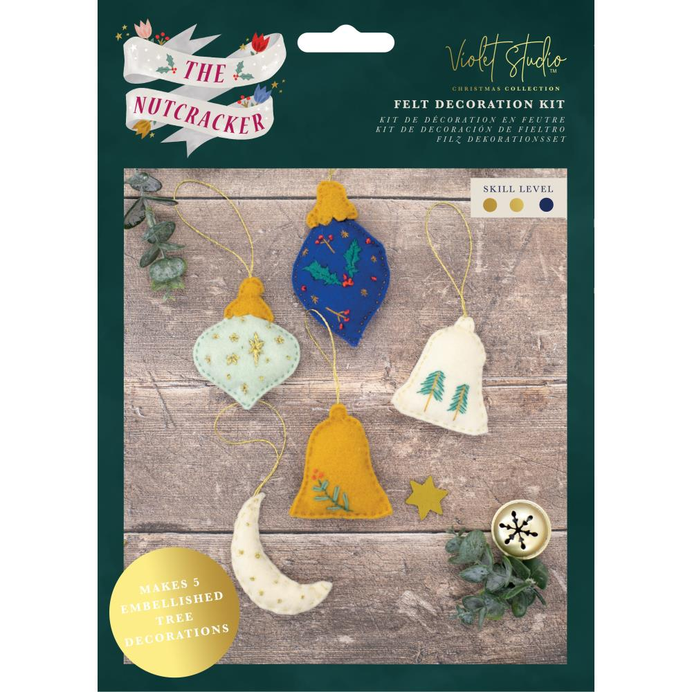 Violet Studio Felt Decoration Kit | Mini Tree Decorations