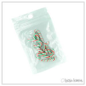 Clay Candy Canes x 8 | Green