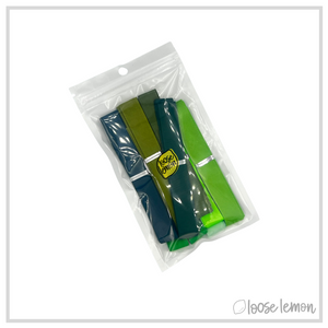 Grosgrain Ribbon x 10m (Greens)