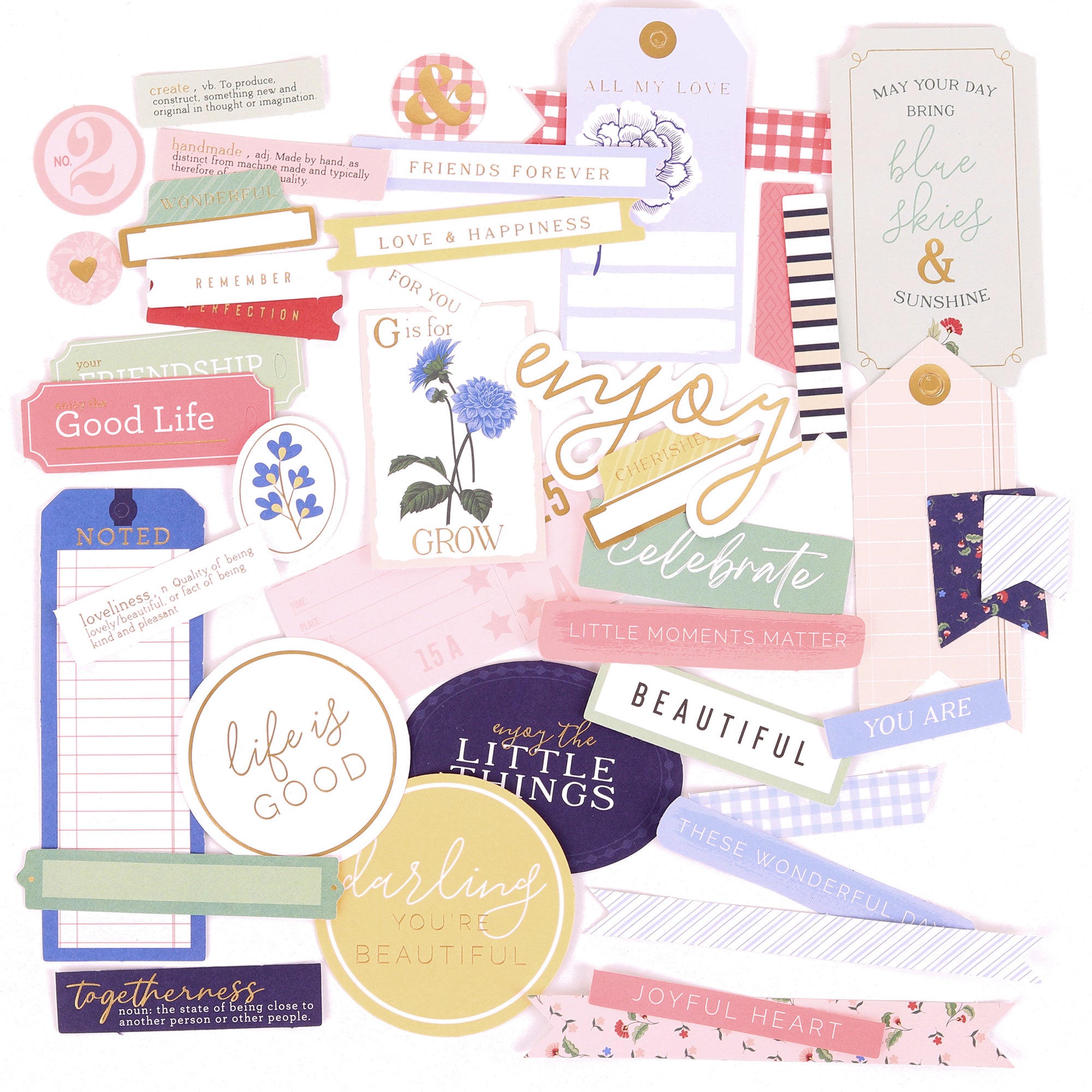 Bayfair | Diecut Cardstock Sentiments (172 pcs)