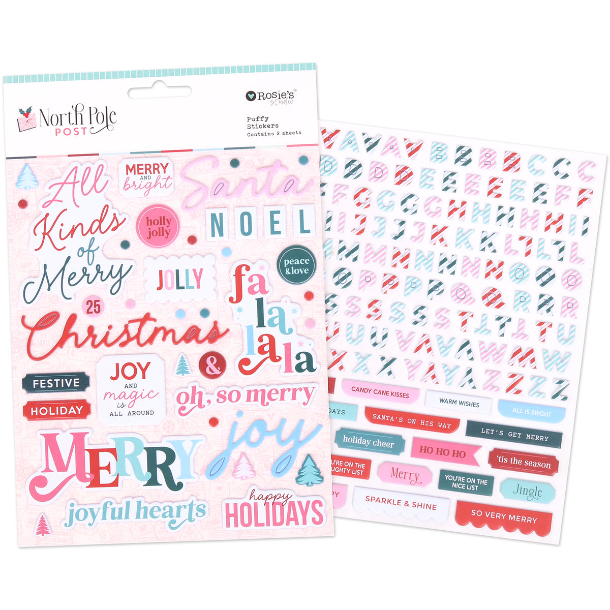 North Pole Post | Puffy Stickers (2 Sheets)