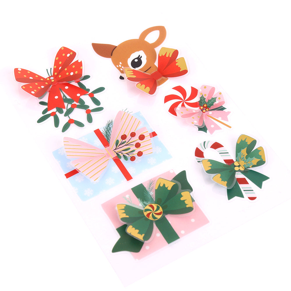 North Pole Post | Dimensional Holiday Bows