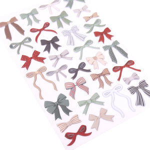Sleigh Bells Ring | Puffy Bow Stickers (32 pcs)