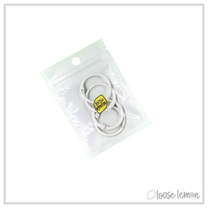 25mm Book Rings x 4 | White