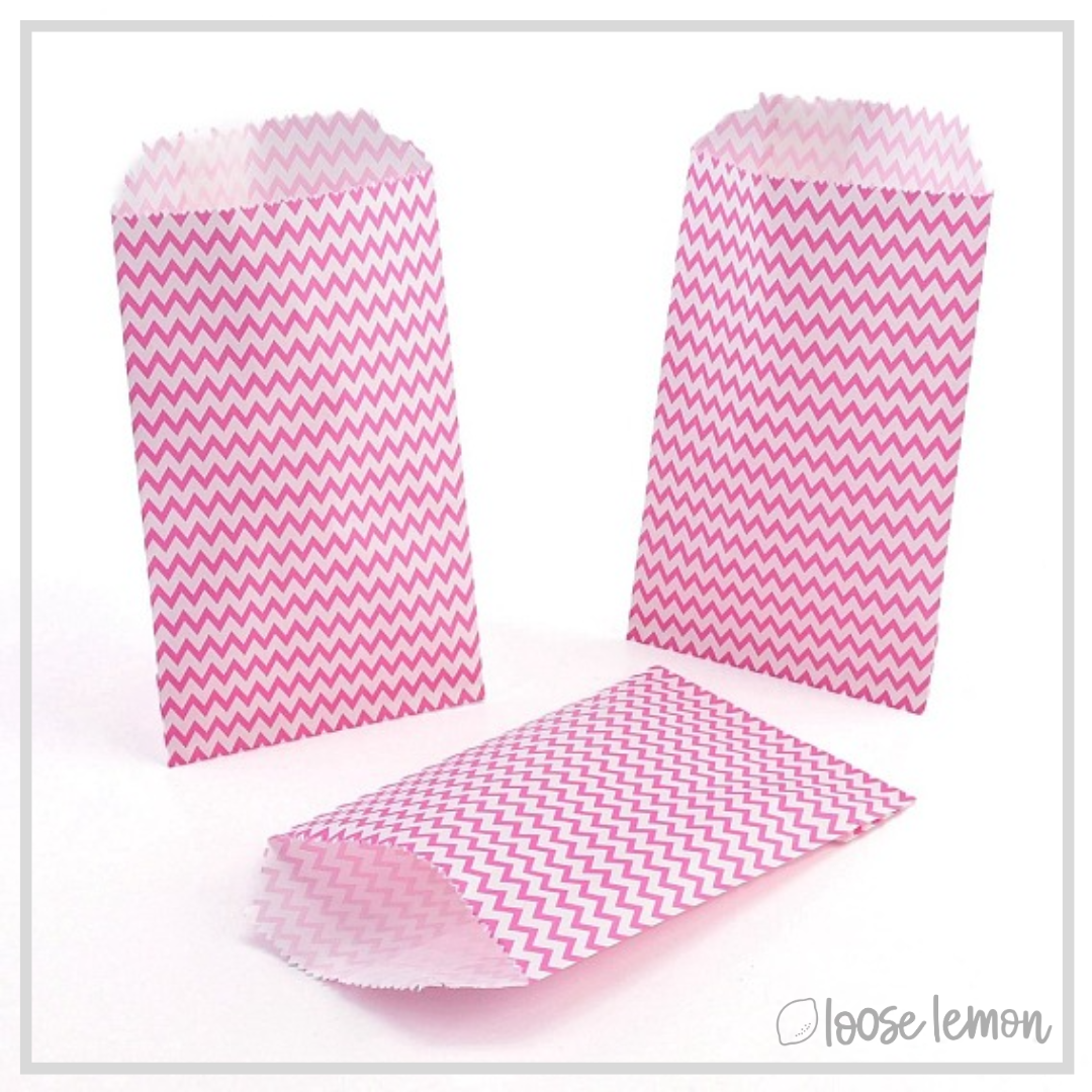 Chevron Mini Bags x 45 | 9 Colours