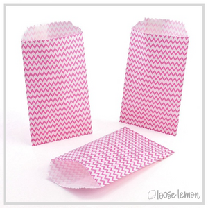 Chevron Mini Bags x 45 | 9 Colours