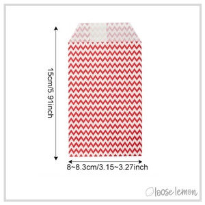 Chevron Mini Bags x 45 | 9 Colours