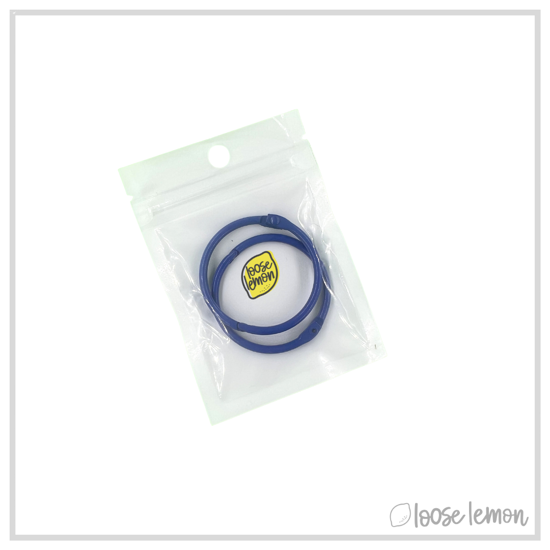 45mm Book Rings x 2 | Navy
