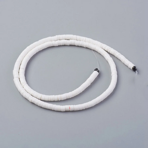 CLEARANCE 3mm Flat Beads | White