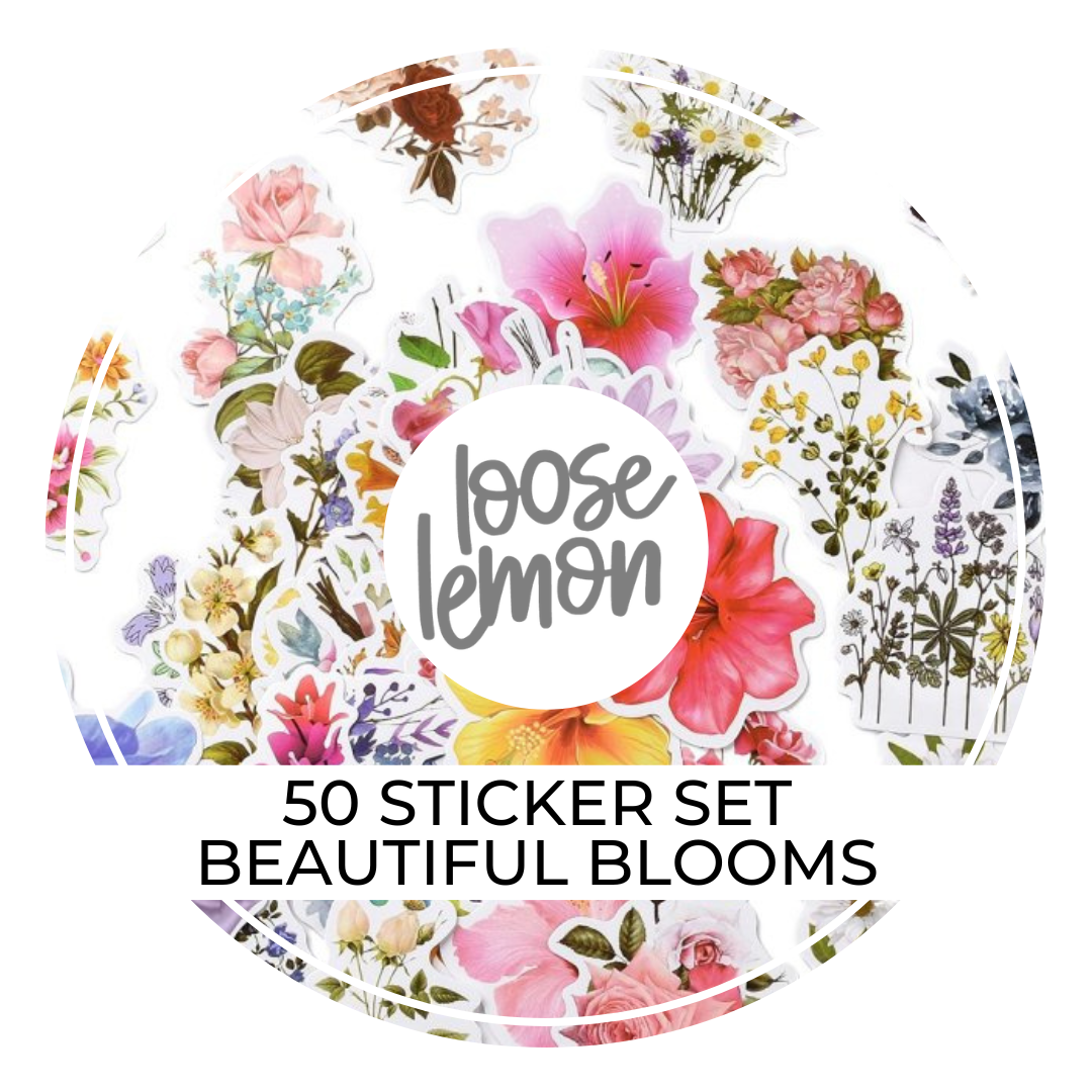50 Sticker Set | Beautiful Blooms