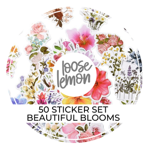 50 Sticker Set | Beautiful Blooms