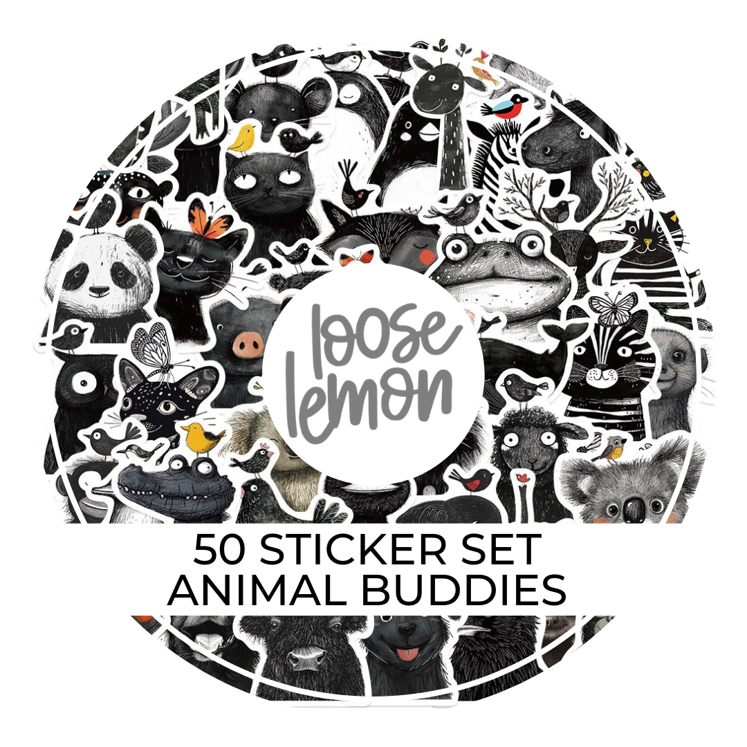 50 Sticker Set | Animal Buddies