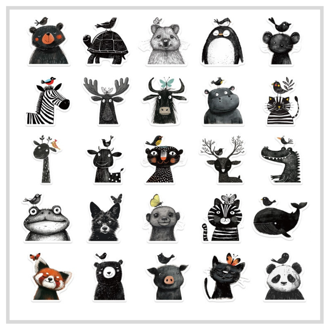 50 Sticker Set | Animal Buddies