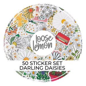 50 Sticker Set | Darling Daisies