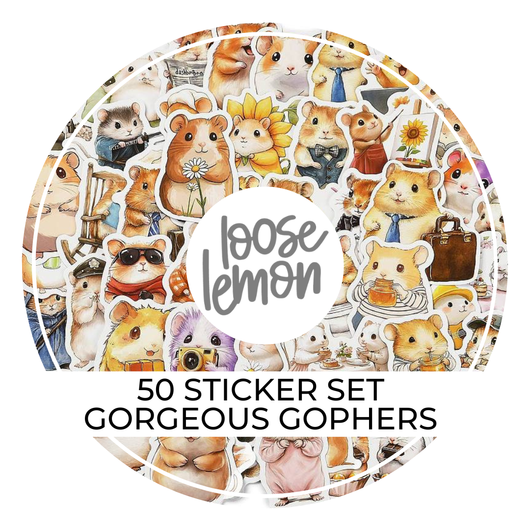 50 Sticker Set | Gorgeous Gophers