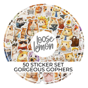 50 Sticker Set | Gorgeous Gophers