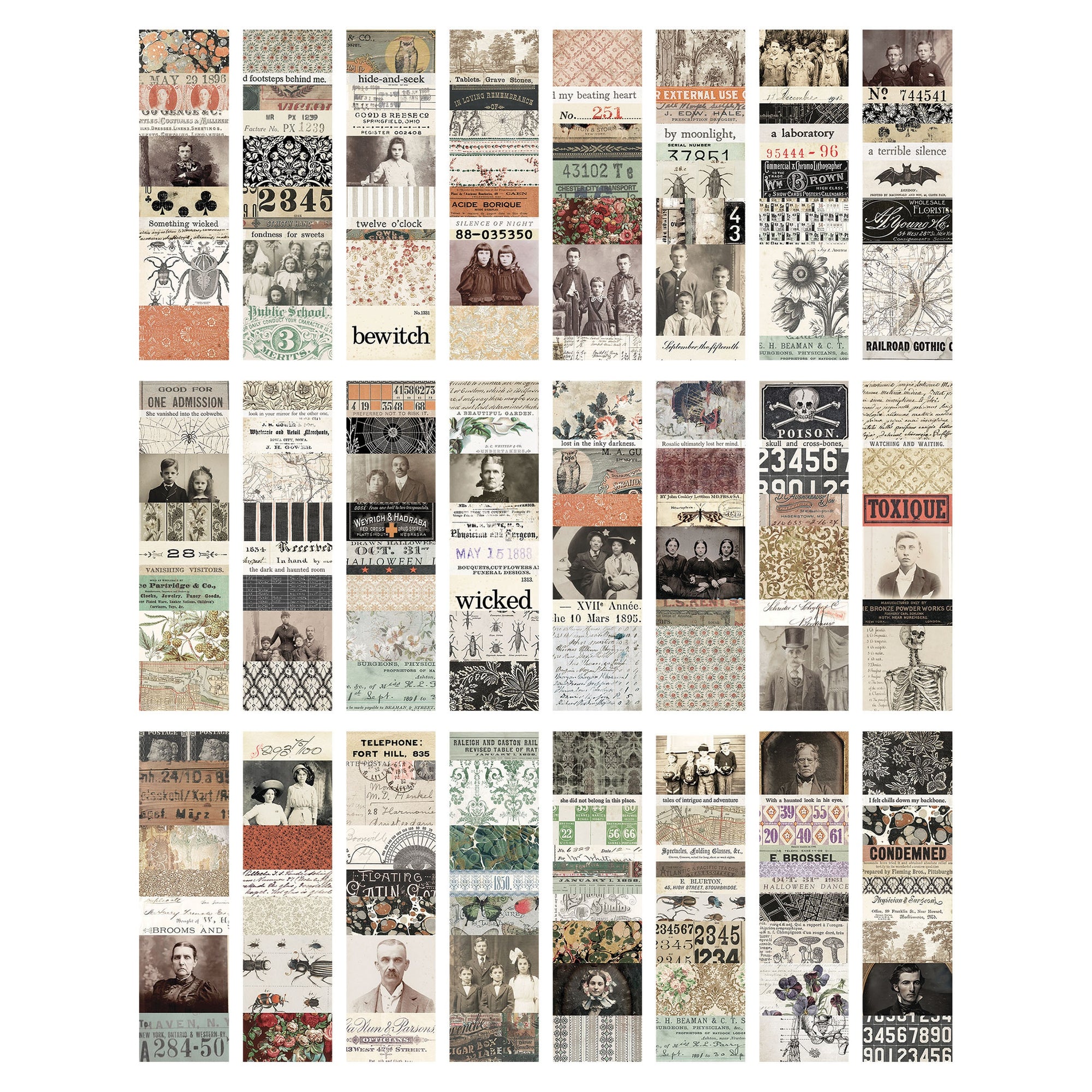Tim Holtz Idea-Ology Large Collage Strips | TH94394 (2025)