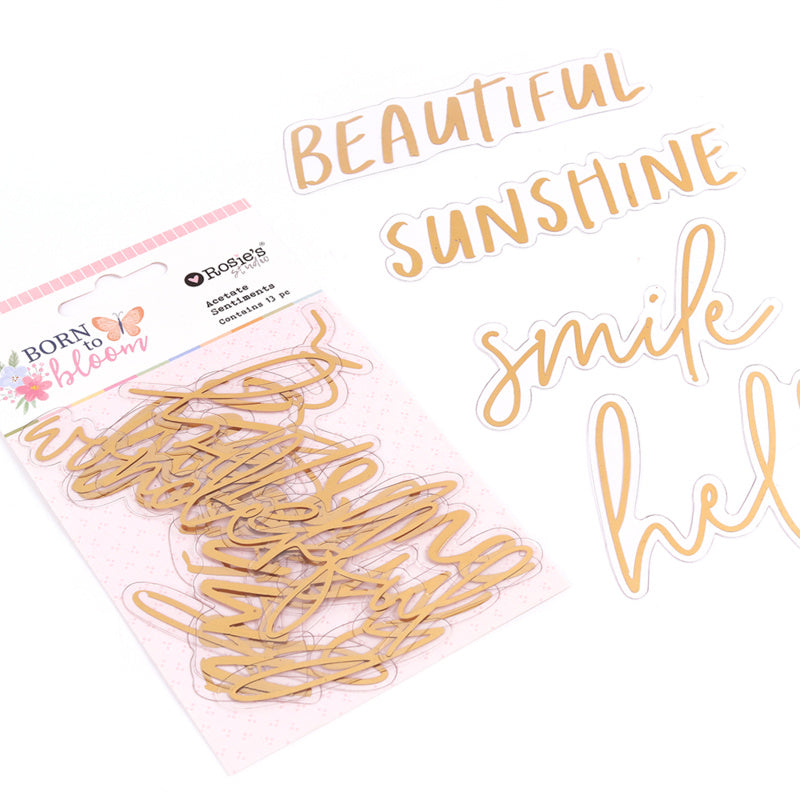 Born To Bloom | Acetate Shapes (13 Pieces)