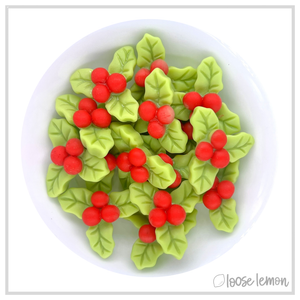 Resin | Holly Leaves x 8