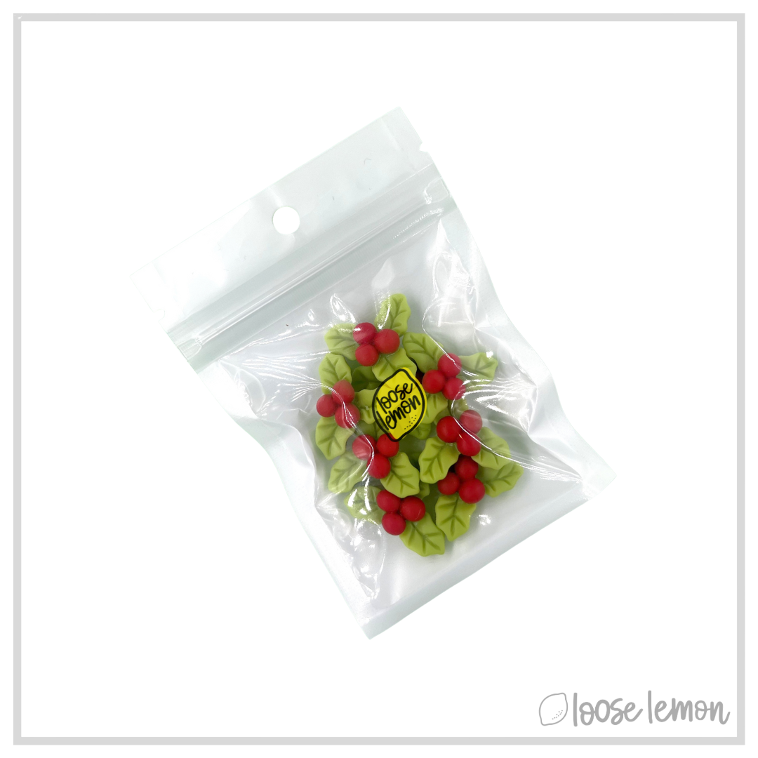 Resin | Holly Leaves x 8