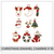 Christmas Enamel Charms x 10 | (SET E)