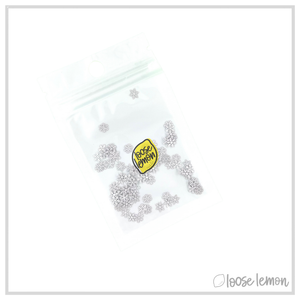 Tiny Metal Mixed Snowflakes