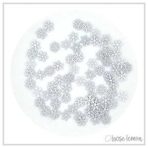 Tiny Metal Mixed Snowflakes