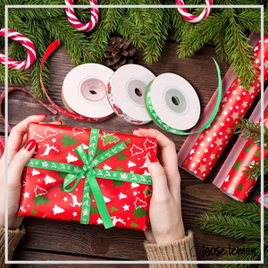 Christmas Ribbon x 5m (Happy Holidays)