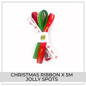 Christmas Ribbon x 5m (Jolly Spots)