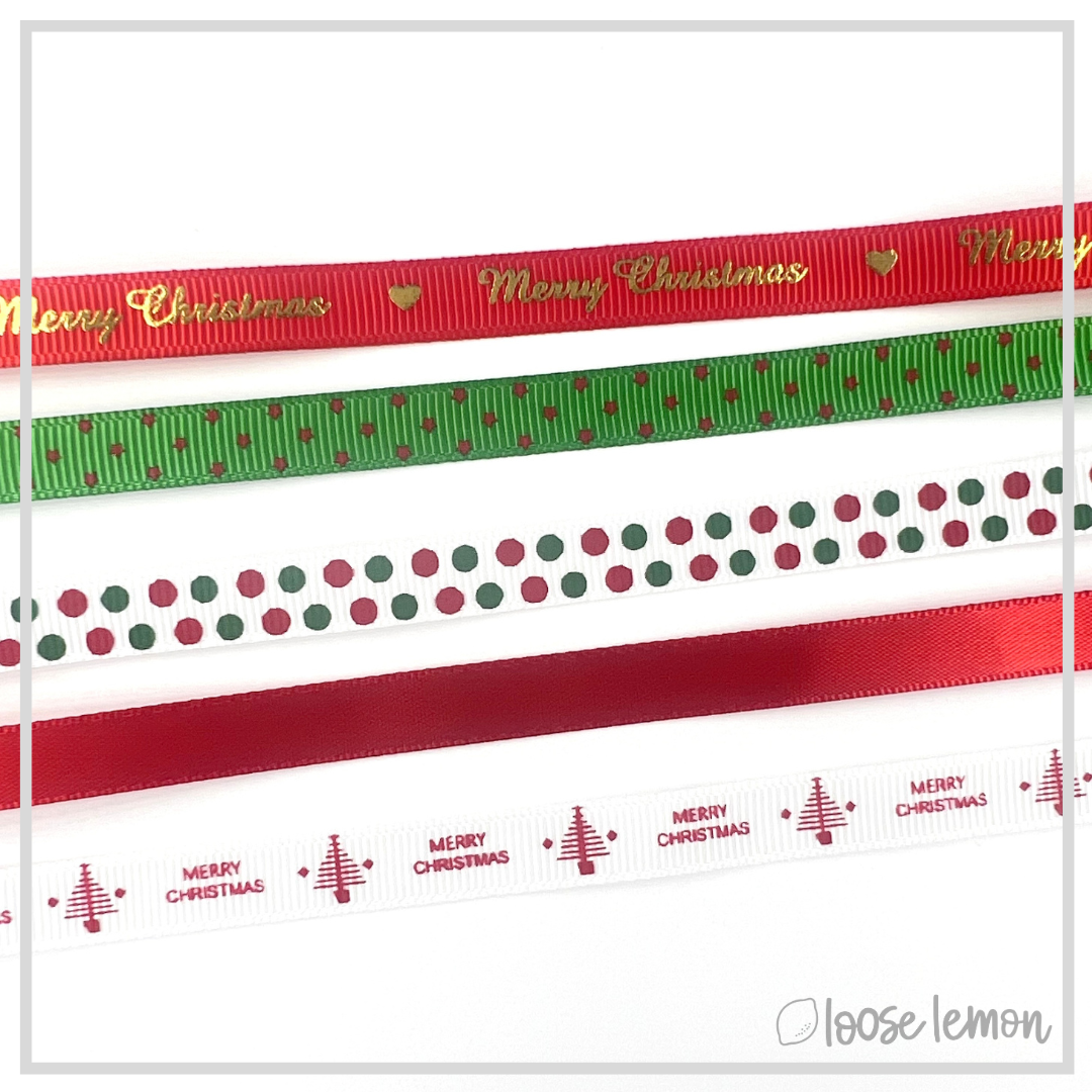 Christmas Ribbon x 5m (Jolly Spots)