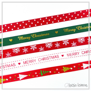 Christmas Ribbon x 5m (Happy Holidays)