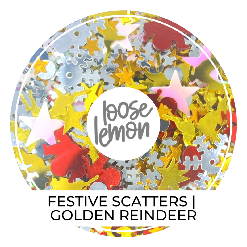 Festive Scatters | Golden Reindeers