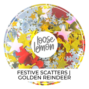 Festive Scatters | Golden Reindeers