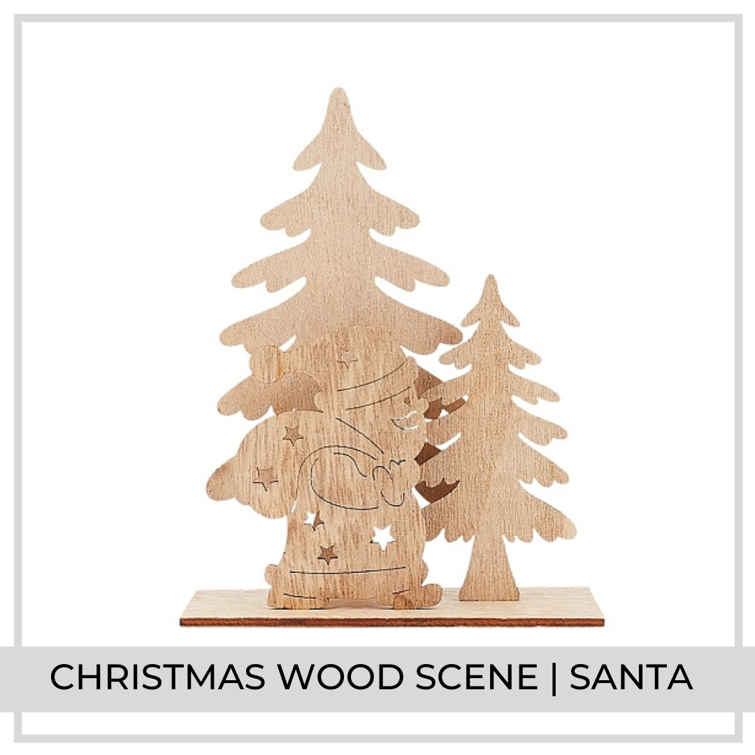 Christmas Wood Scene (Santa)