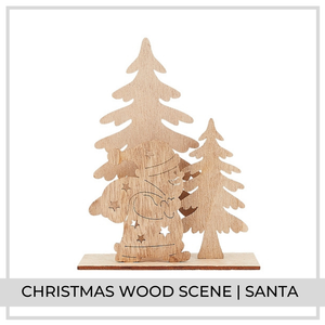Christmas Wood Scene (Santa)