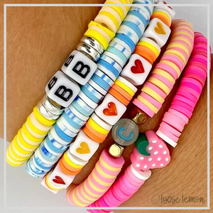 16 Colour Polymer Clay Flat Beads Set (Blue)