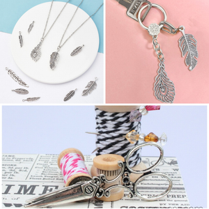 Silver Sewing Charms x 12