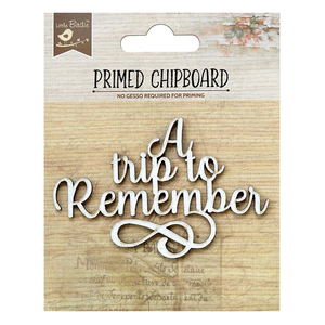 Little Birdie Primed Chipboard - A Trip To Remember