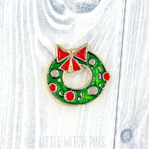 Wreath | Christmas Enamel Pin