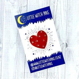 Large Heart | Christmas Enamel Pin