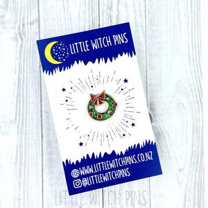 Wreath | Christmas Enamel Pin