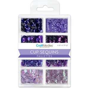 Craft Medley Cup Sequins | Viola Purple