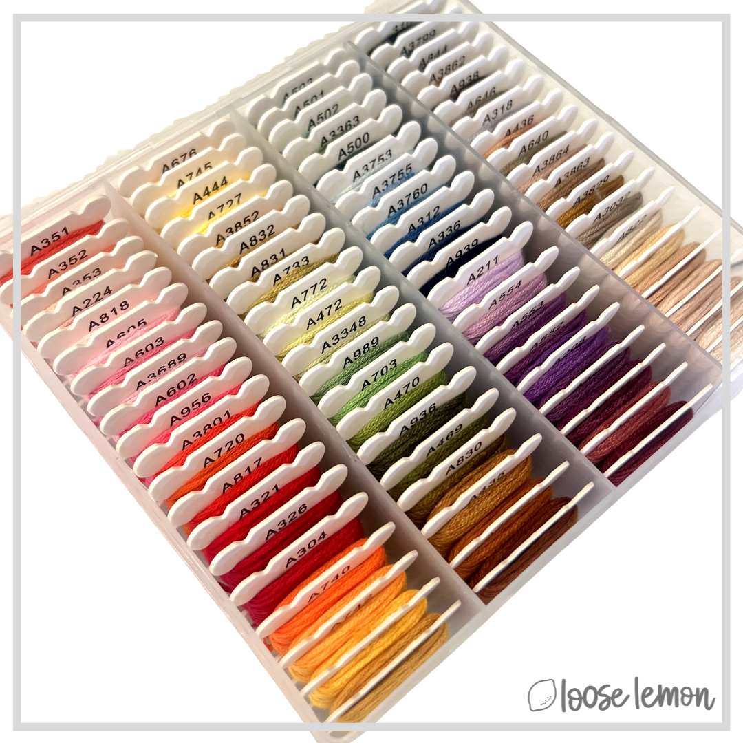 Embroidery Thread Boxed Sampler Set | 80 Pieces